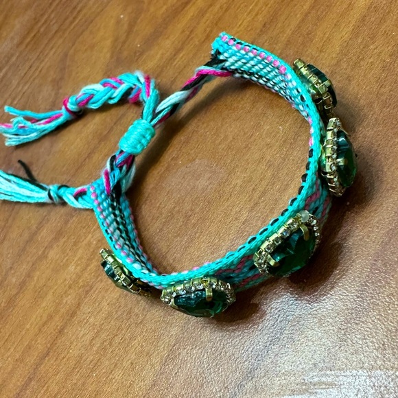 Emerald Green Heart Bracelet - Picture 2 of 4
